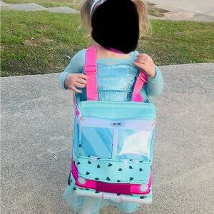 Kids Turquoise and Pink ice Cream Truck Costume